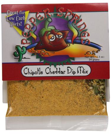 Pepper Springs Chipotle Cheddar Dip Mix, 1.0 Ounce - Buy Online on GoSupps.com