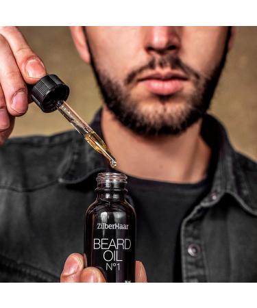 ZilberHaar Beard Oil N 1 + Comb - Organic Moroccan Jojoba & Argan Oil - Beard Growth & Hydration - 1 oz - Buy Online on GoSupps.com