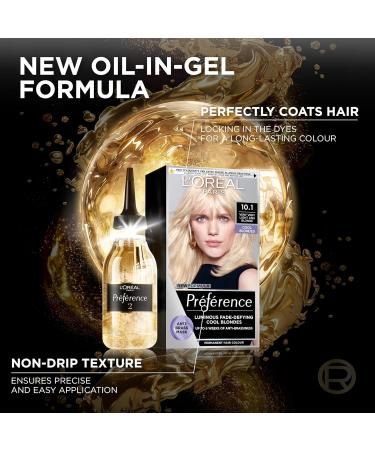L'Oreal Paris Luminous Colour Permanent Hair Dye 10.1 Helsinki Very Light Ash Blonde - Anti-Brassiness Formula - 1 Application - Buy Online on GoSupps.com