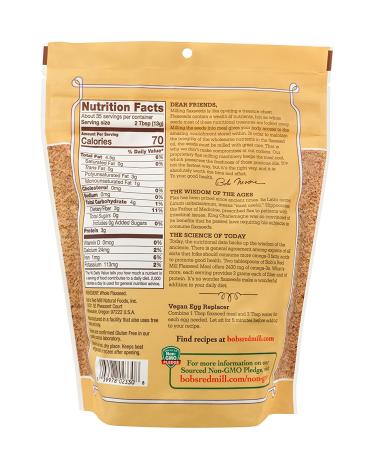 Bob's Red Mill Flaxseed Meal 16-ounce (Pack of 4) - 4 lbs Total - Buy Online on GoSupps.com
