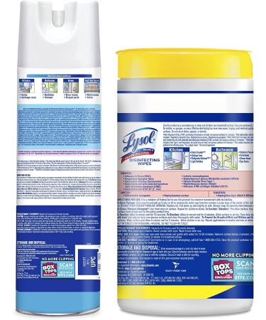 Lysol Disinfecting Wipes & Spray Value Pack Bundle - 4x80 Can + 2x19 - Kills 99.9% of Germs - Buy Online on GoSupps.com