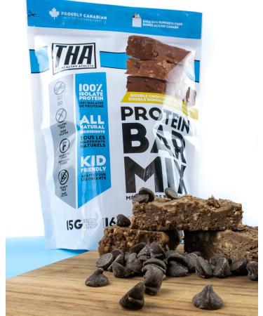 Healthy Double Chocolate baking mix 15grams isolate fibre Source GlutenFree - Makes 16 delicious bars - Buy Online on GoSupps.com