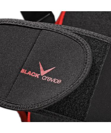 Buy Black Crevice Back Protector for All Ages - Ergonomic & Adjustable | Breathable for Kids & Adults - Available in Black Red & Silver - Buy Online on GoSupps.com