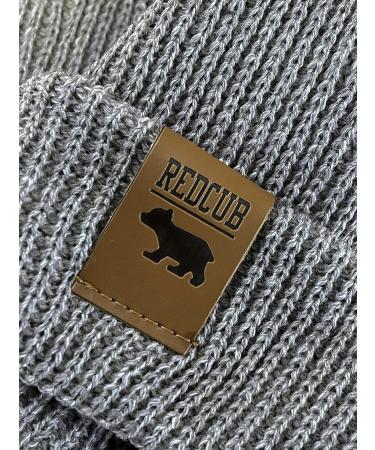 RED CUB Toddler Baby Beanie | Unisex Acrylic Kids Knit Winter Hat | 12-36 Months Grey - Buy Online on GoSupps.com