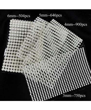 AddFavor White Pearl Rhinestone Gems Stickers - Self-Adhesive DIY Makeup & Craft Accessories - Buy Online on GoSupps.com