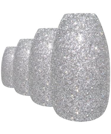 Shop Bling Art False Nails - Gel Glossy Ballerina Coffin 24 Long Tips with Glue (Ariana Gel) - International Shipping - Buy Online on GoSupps.com