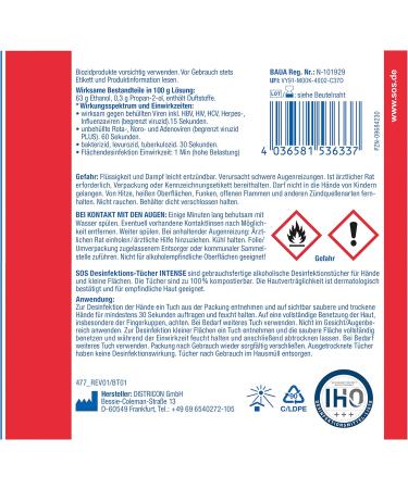 SOS Disinfection Towels - Biodegradable Eliminate 99.99% Bacteria & Viruses | 25 x 10 Pack - Buy Online on GoSupps.com