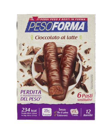 Bars Chocolate Milk 6 Meals 12 Pieces