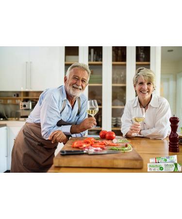 Natural Strong Waterproof Denture Adhesive | Long Lasting Hold | Zinc and Paraben Free | Confidence to Eat and Smile | Ideal Gift for Denture Wearers - Buy Online on GoSupps.com