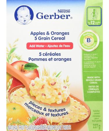 Gerber Gerber 5 Grain W/Apples & Oran