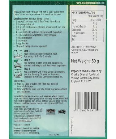 Asian Home Gourmet Szechuan Hot and Sour Soup Suan La Tang - Buy Online on GoSupps.com