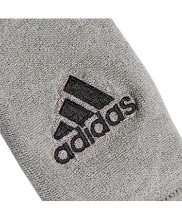 adidas Interval Large Reversible Wristband Black/Aluminum - Pack of 2, One Size - Buy Online on GoSupps.com