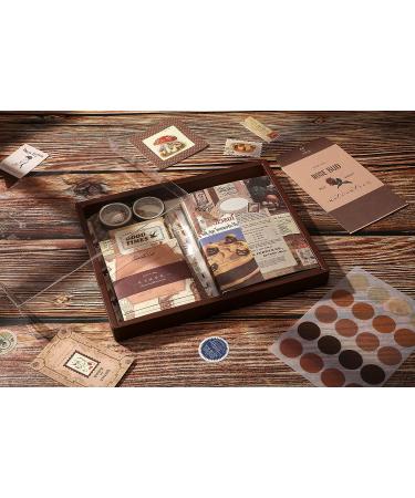Yoption 346pcs Vintage Scrapbooking Supplies Kit - Aesthetic Bullet Journal Kit with Stickers, Stationery, A6 Grid Notebook - DIY Craft Gift for Girls and Women - Buy Online on GoSupps.com