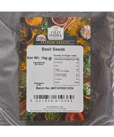 Old India Basil Seeds 1kg - Premium Quality 1000g Pack - Buy Online on GoSupps.com