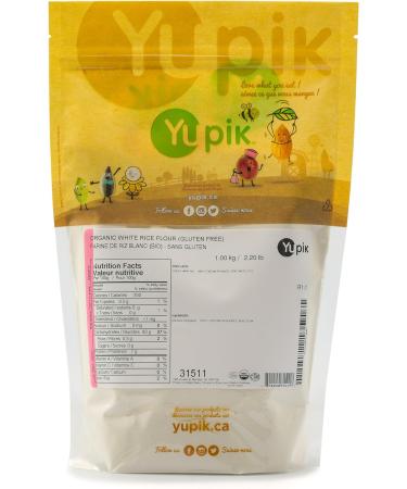 Yupik Organic White Rice Flour 1 kg 6 Count Gluten-Free Non-GMO Vegan Kosher Finely Milled Rice Powder Salt-Free Neutral Flavor Ideal for Baking & Cooking 1 kg (Pack of 6) - Buy Online on GoSupps.com