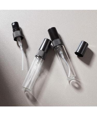 Benecreat 30pcs 5ml Mini Spray Bottles - Transparent Glass Atomizers with Black Pump Lid for Perfume Liquids and Cosmetics - Ideal Travel Size - Buy Online on GoSupps.com