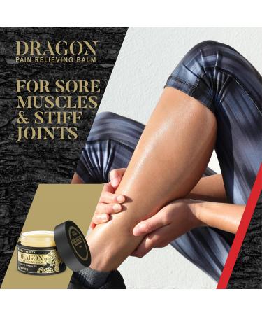 Dragon Balm 2.0oz - Xtra Strength Muscle & Joint Relief | Fast Absorbing Natural Ingredients for Back Elbows Feet Hands Hips Legs & Neck - Buy Online on GoSupps.com
