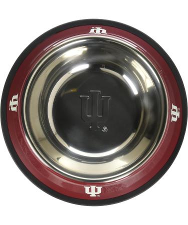 NCAA Indiana Hoosiers Stainless Steel Pet Bowl - Officially Licensed NCAA Pet Goods - Buy Online on GoSupps.com