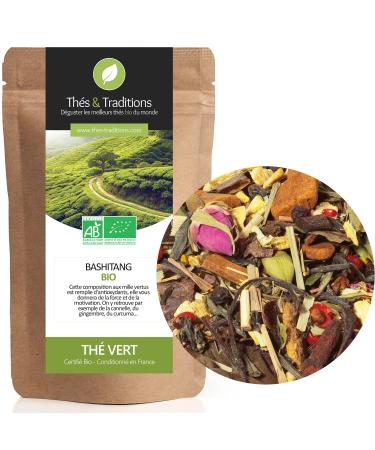 Th s & Traditions Spiced Wellness Green Tea | A Blend of Thousand Benefits | 100g Loose Leaf Bag | Certified Organic