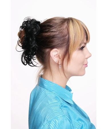 WIG ME UP Hairpiece - Synthetic Hair Scrunchie Ponytail Band Black JL-0119-2 | Shop Now for International Shipping - Buy Online on GoSupps.com