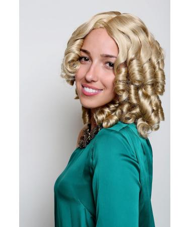 WIG ME UP 6006A-202 | Blonde Light Historical Biedermeier Baroque Curly Wig - Medium-Long Hair for International Shipping - Buy Online on GoSupps.com