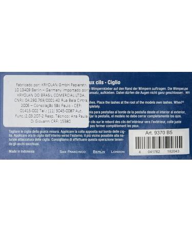 Kryolan Stage Eyelashes B5 - Premium Quality for Dramatic Looks | Shop Internationally - Buy Online on GoSupps.com