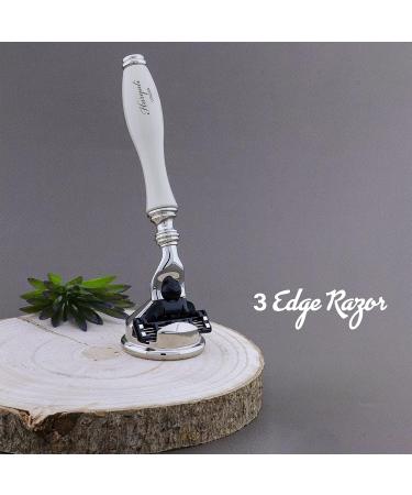Haryali London Razor for Men - Perfect Ivory Handle Shaving Razor | Premium Quality & International Shipping - Buy Online on GoSupps.com