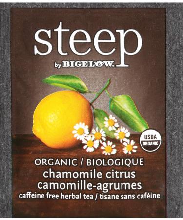 steep by Bigelow Organic Chamomile Citrus Herbal Tea Bags 20 Count Box (Pack of 6) Caffeine Free Herbal Tea 120 Tea Bags Total - Buy Online on GoSupps.com