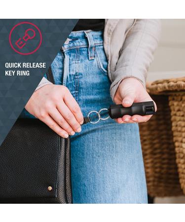 SABRE Pepper Spray 3-Pack: Maximum Police Strength OC Spray with Quick Release Keychain, Finger Grip for Accuracy, 25 Bursts, Multi Color - Easy to Carry and Use - Buy Online on GoSupps.com