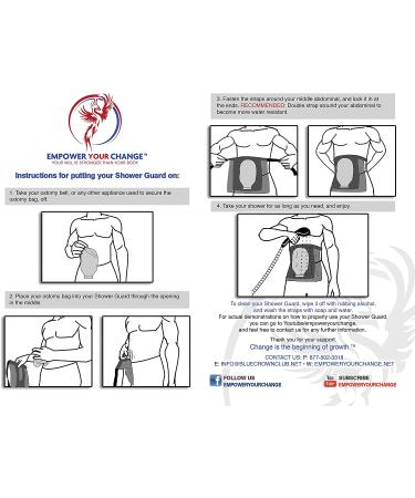 Ostomy Shower Guard - Sizes S-XL & Custom 34-46 Inch - Pack of 1 - Buy Online on GoSupps.com