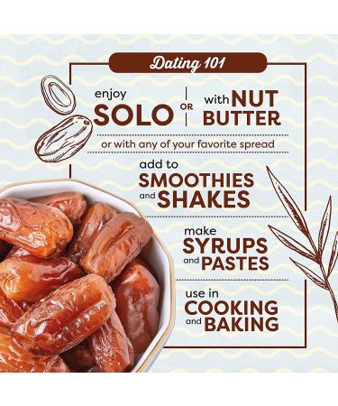 The Date Shoppe Pitted Deglet Dates | 2lb Bag | Vegan, Gluten-Free, Paleo | No Added Sugar | Sourced from Coachella Valley - 2lb (Pack of 1) - Buy Online on GoSupps.com