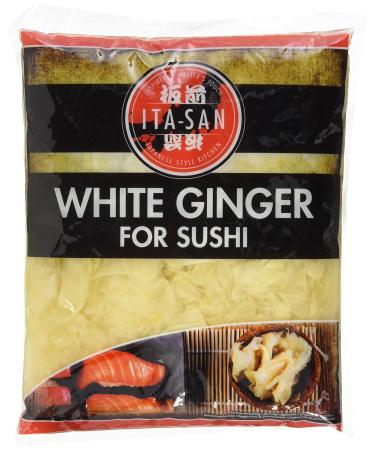 ITA-SAN Sushi Ginger WHITE / WHITE GINGER FOR SUSHI 1kg drained weight 1 kg (1 pack)