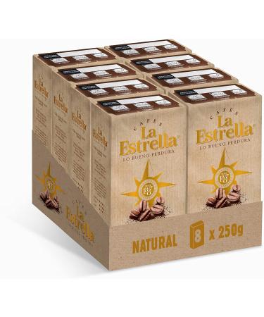  LA ESTRELLA LA ESTRELLA Natural Roasted Coffee 250g - 8 packs - Buy Online on GoSupps.com