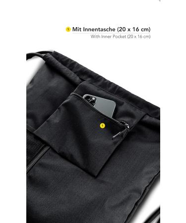 Fitgriff Gym Bag | Black Sports & Fitness Backpack for Men & Women Perfect for Gym Sports and Leisure - Buy Online on GoSupps.com