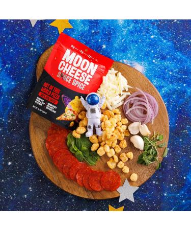 Moon Cheese Space Spice Out Of This World Pizza Crunchy Protein-Rich Cheese Snack Chips Keto Friendly 100% Real Cheese Low Carb Gluten-Free No Sugar 10 oz Bags (Pack of 2) - Buy Online on GoSupps.com
