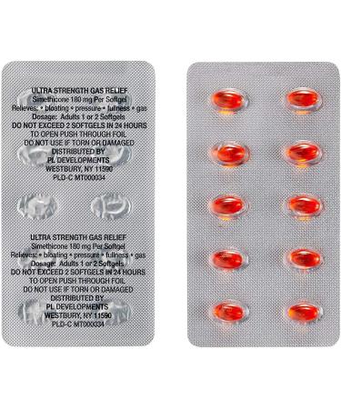 Rite Aid Ultra Strength Gas Relief Softgels 180mg - 50 Count | Antigas for Gas & Bloating Relief in Women & Men - Buy Online on GoSupps.com