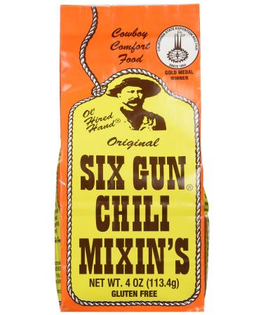 Six Gun Chili Mixin's Orange Cowboy Package 4 Ounce (Pack of 6)