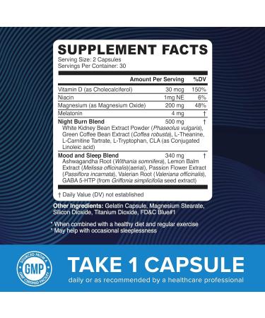 Advanced Digestive Enzymes Complex and Night Time Fat Burner Capsules | Overnight Metabolism Booster for Fat Burning and Gut Health Support | Comprehensive Digestive Wellness Bundle - Buy Online on GoSupps.com