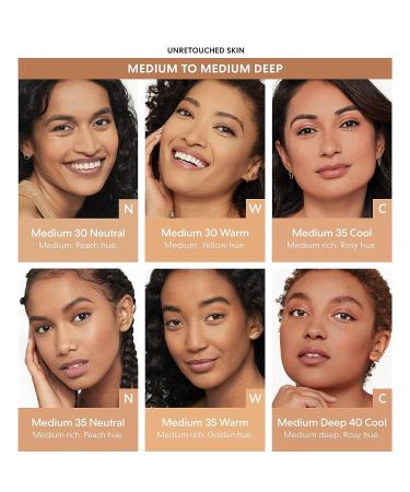 bareMinerals Barepro 16Hr Skin-Perfecting Powder Foundation Medium Deep 45 Cool - 8.0g - Buy Online on GoSupps.com