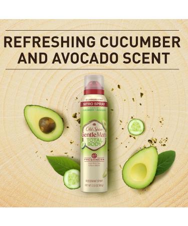 Old Spice Whole Body Deodorant for Men Total Body Deodorant Cucumber + Avocado Aluminum Free Deodorant Spray for 24/7 Freshness // Dermatologist Tested Whole Body Deodorant 3.5 oz - Buy Online on GoSupps.com