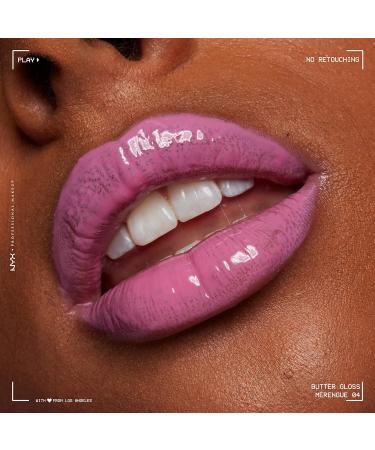 NYX Butter Gloss Merengue (Pink Lilac) - Non-Sticky Lip Gloss 0.27 Fl Oz - Buy Online on GoSupps.com
