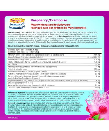 Emergen-C Immune+ 1000mg Vitamin C Powder Supplement Multi Pack Drink Mix Immune System Booster 24 Packets Rasberry & 24 Packets Blueberry Acai 48 Total Packets - Buy Online on GoSupps.com