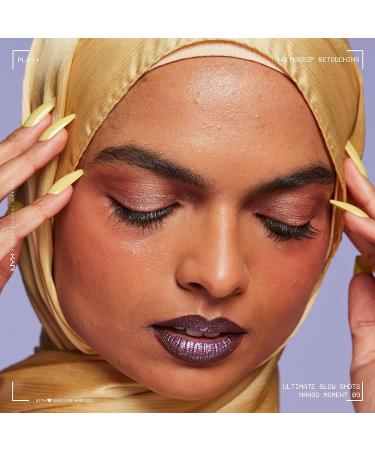 NYX Ultimate Glow Shots Liquid Eyeshadow - Mango Moment | Long-Lasting Shimmer with Vitamin C - Buy Online on GoSupps.com