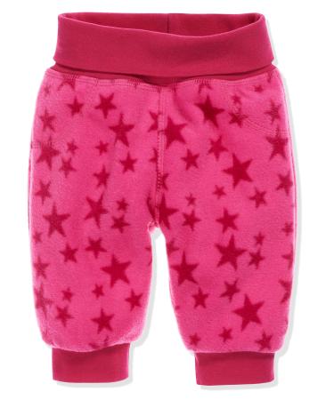 Playshoes Unisex Kid's Fleece-Pumphose Baby Pants 86 Pink Stars