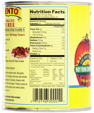 Cento Tomato Puree 28 oz - Rich and Smooth Tomato Base for Delicious Recipes - Buy Online on GoSupps.com