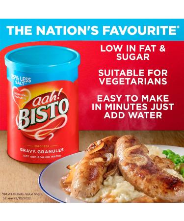 Bisto Reduced Salt Beef Gravy Granules 350g - Perfect for Hearty Family Meals - Buy Online on GoSupps.com