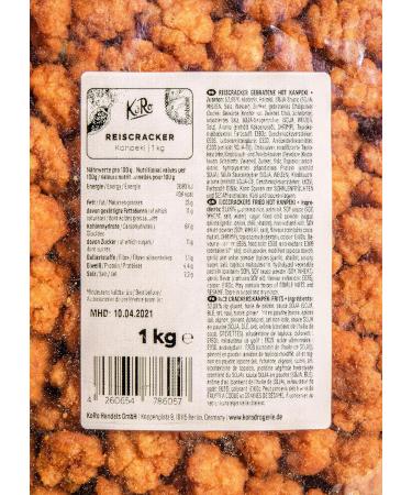 KoRo - Hot rice crackers with Asian spices 1kg - Asian rice crackers with chili powder - Super crispy snack - Buy Online on GoSupps.com