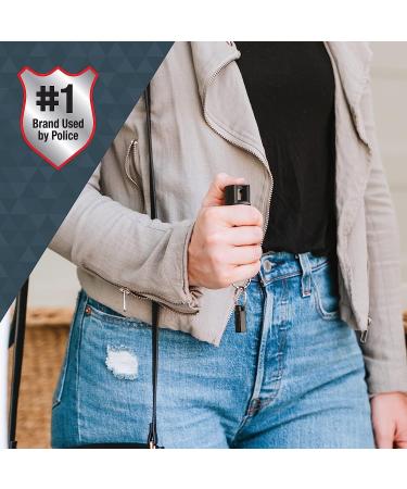 SABRE Defense Spray 3-in-1 Formula - Max Strength Pepper Spray, CS Tear Gas, UV Dye - Quick Release Key Ring - Finger Grip - 25 Bursts - Buy Online on GoSupps.com