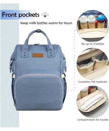 NEVEQ Babylation Wicking Pack - Large Capacity Waterproof Multi-Compartment Travel Backpack for Baby - Purple - Buy Online on GoSupps.com