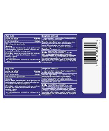 Crest 3D White Stain Eraser Whitening Toothpaste - Icy Clean Mint 2 Count 3.5 Ounce (Pack of 2) - Buy Online on GoSupps.com